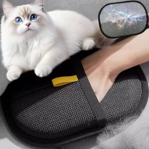 Gants de toilettage réutilisables pour chats, mitaines d'épilation électrostatiques pour animaux de compagnie, dissolvant de poils de chat et de chien, dispositif de collage, grattoir à cheveux domestique