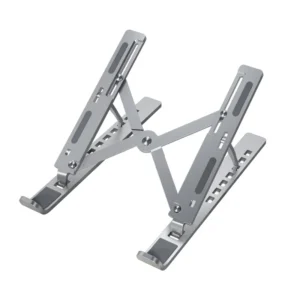 Support d'ordinateur portable pliable en métal, support pour ordinateur portable réglable, support pour ordinateur portable en aluminium AD028