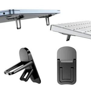 Support d'ordinateur portable pliable réglable, mini jambes, support portable ultra-mince pour Macbook, support de refroidissement pour ordinateur portable, support invisible