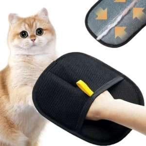Gants de toilettage pour animaux de compagnie, outil d'épilation réutilisable, brosse d'épilation pour chat, peigne Double face pour le nettoyage des vêtements du canapé