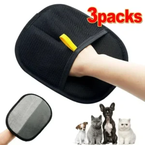 Gants de beauté multifonctionnels pour chat, gants de nettoyage des cheveux, lavage de beauté des animaux de compagnie, épilation, cosmétiques, gants de toilettage Double face pour animaux de compagnie